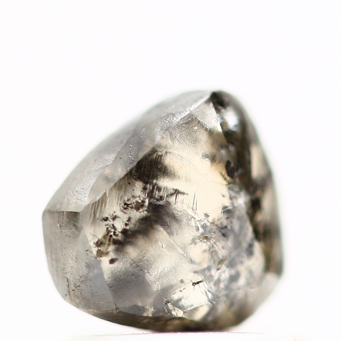 Natural Rough Crystal Raw Fancy Brown Uncut Diamond 1.14 Carat Design Rough Diamond Engagement Ring